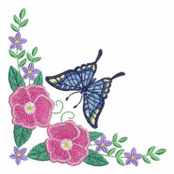 Delightful Butterfly Corner 2 03 machine embroidery designs