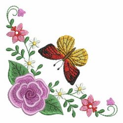 Delightful Butterfly Corner 2 05 machine embroidery designs