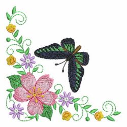 Delightful Butterfly Corner 2 10 machine embroidery designs