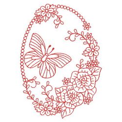 Redwork Floral Ovals(Md) machine embroidery designs
