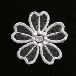 3D Organza Flower 02 machine embroidery designs