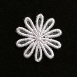 3D Organza Flower 04 machine embroidery designs
