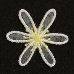 3D Organza Flower 06 machine embroidery designs