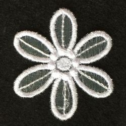 3D Organza Flower 08 machine embroidery designs