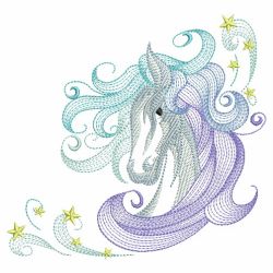 Rippled Horses 05(Md) machine embroidery designs