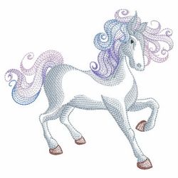 Rippled Horses 12(Lg) machine embroidery designs