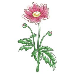 Watercolor Fall Flowers 01(Md) machine embroidery designs