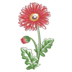 Watercolor Fall Flowers 10(Lg) machine embroidery designs