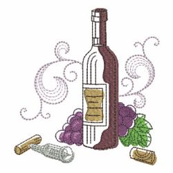 Wine And Grapes 06(Lg) machine embroidery designs