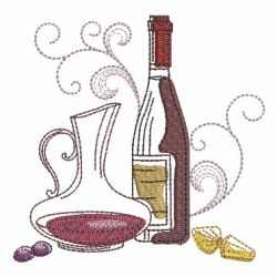 Wine And Grapes 07(Md) machine embroidery designs