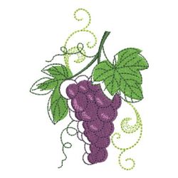 Wine And Grapes 08(Sm) machine embroidery designs