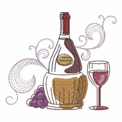 Wine And Grapes 09(Md) machine embroidery designs