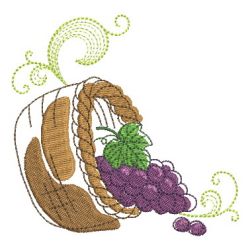 Wine And Grapes 10(Md) machine embroidery designs