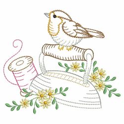 Vintage Sewing Birds 01(Lg) machine embroidery designs