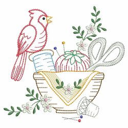 Vintage Sewing Birds 03(Md)