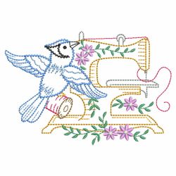 Vintage Sewing Birds 04(Lg) machine embroidery designs