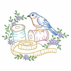 Vintage Sewing Birds 06(Md) machine embroidery designs