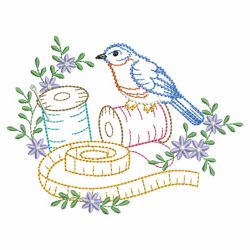 Vintage Sewing Birds 06(Sm) machine embroidery designs