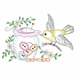 Vintage Sewing Birds 07(Md) machine embroidery designs