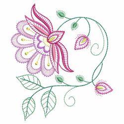 Vintage Jacobean Floral 4 04(Lg) machine embroidery designs