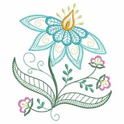 Vintage Jacobean Floral 4 05(Sm) machine embroidery designs