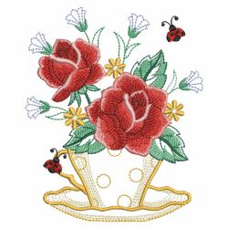 Teacup In Bloom 2(Sm) machine embroidery designs