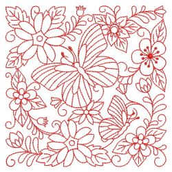 Redwork Flower Blocks(Sm) machine embroidery designs