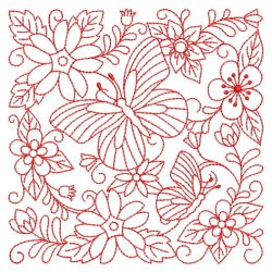 Redwork Flower Blocks(Md) machine embroidery designs