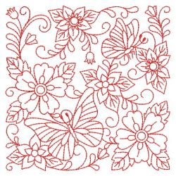 Redwork Flower Blocks 05(Sm) machine embroidery designs