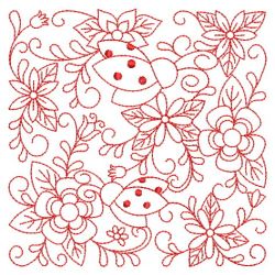 Redwork Flower Blocks 07(Sm)