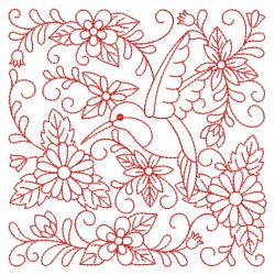 Redwork Flower Blocks 10(Md) machine embroidery designs