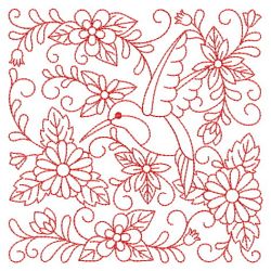 Redwork Flower Blocks 10(Lg)