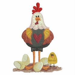 Country Chicken 4 08 machine embroidery designs