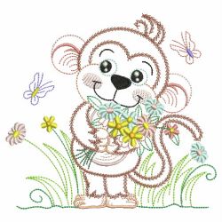 Vintage Flower Friends 01(Sm) machine embroidery designs