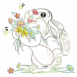 Vintage Flower Friends 03(Md) machine embroidery designs