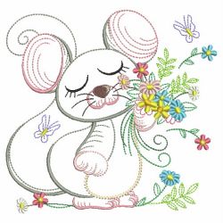 Vintage Flower Friends 06(Md) machine embroidery designs