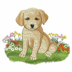 Spring Puppy 02(Sm) machine embroidery designs