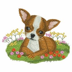 Spring Puppy 07(Lg) machine embroidery designs