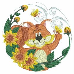 Spring Woodland Animals 07 machine embroidery designs