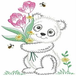 Vintage Flower Friends 2 02(Md) machine embroidery designs