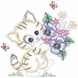 Vintage Flower Friends 2 06(Md) machine embroidery designs