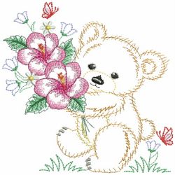 Vintage Flower Friends 2 07(Sm) machine embroidery designs