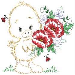 Vintage Flower Friends 2 09(Lg) machine embroidery designs