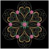 Trapunto Rose Quilt Block 3 06(Lg)