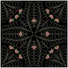Trapunto Rose Quilt Block 4(Sm)