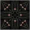 Trapunto Rose Quilt Block 4(Sm)