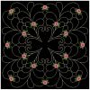 Trapunto Rose Quilt Block 4 05(Sm)