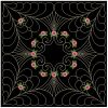 Trapunto Rose Quilt Block 4 09(Lg)