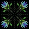 Trapunto Feather Quilt 3(Lg)