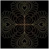 Trapunto Feather Quilt 4 04(Sm)